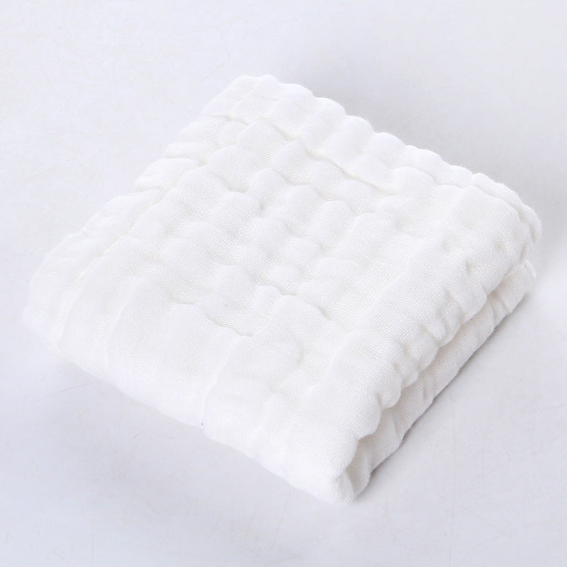 A 30 * 30 six-layer gauze square towel newborn baby towel face towel cotton yarn children's towel gauze saliva towel MOQ: 100PIECE