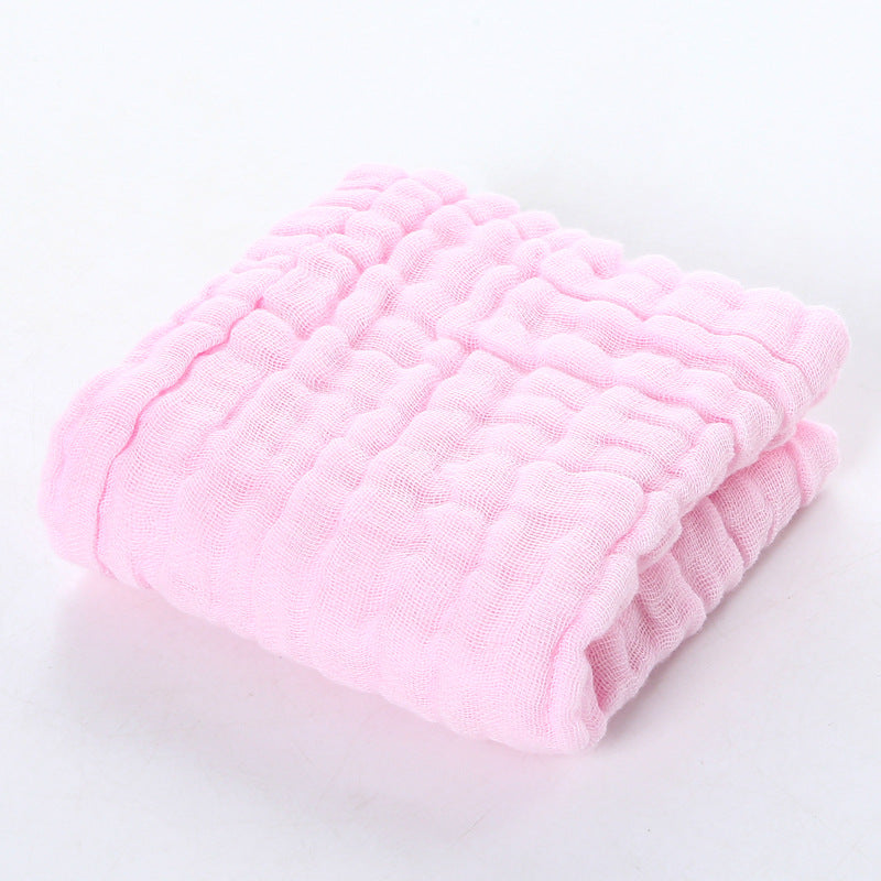 A 30 * 30 six-layer gauze square towel newborn baby towel face towel cotton yarn children's towel gauze saliva towel MOQ: 100PIECE