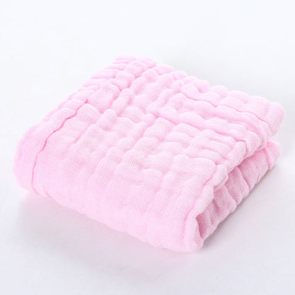 A 30 * 30 six-layer gauze square towel newborn baby towel face towel cotton yarn children's towel gauze saliva towel MOQ: 100PIECE