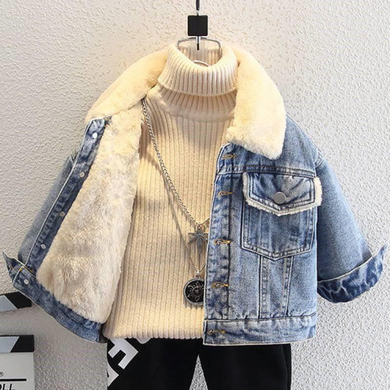 Boy's spring coat, new girl's denim jacket, women's treasure clothes, foreign fashion, spring and autumn clothes, small baby