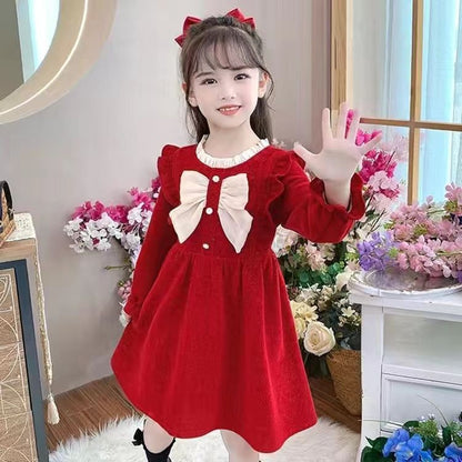 Vestidos de niña, ropa de otoño, faldas de bebé, ropa de moda para niñas pequeñas, vestidos de princesa para niñas, otoño 