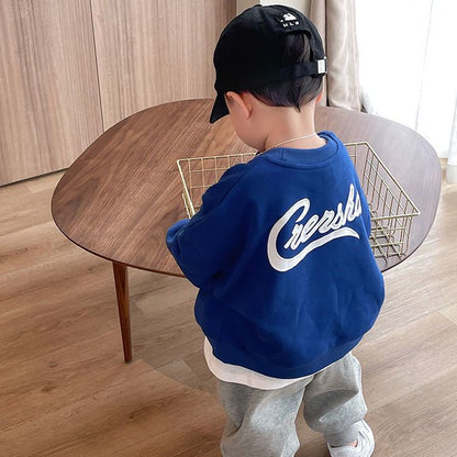 Boys&#039; Sweater Spring and Autumn New Spring Children&#039;s Net Red Western Baby Tops Han Fan Children&#039;s Clothing