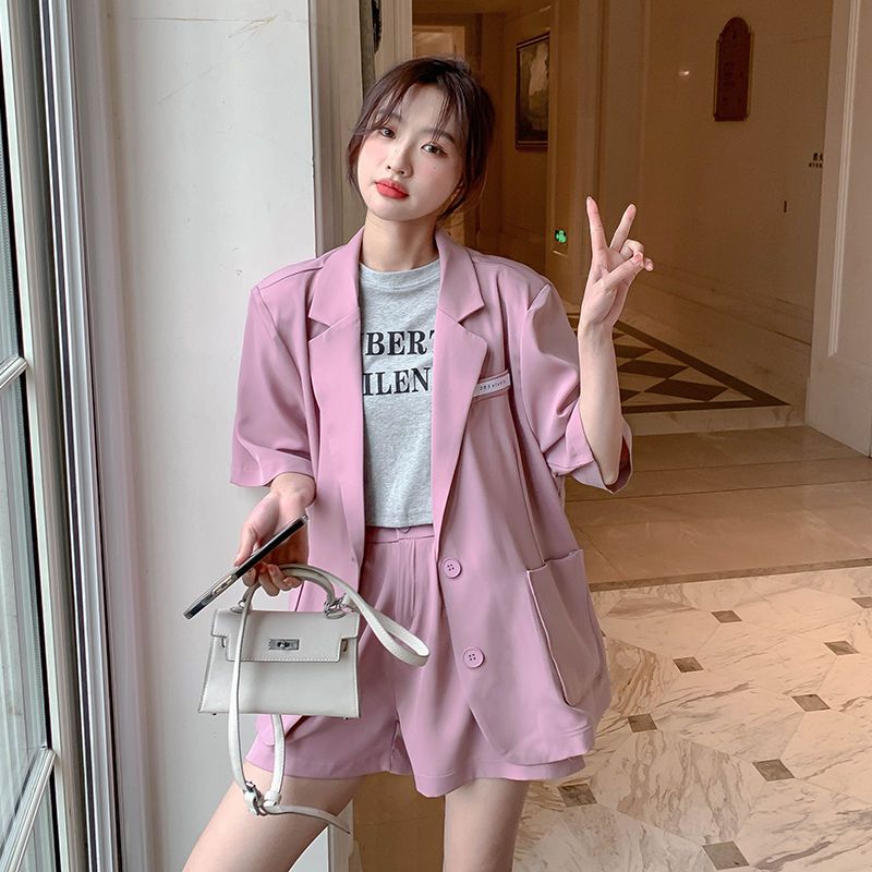 P Short Sleeve Small Suit Women's Thin Summer 2024 New Casual Design Niche Korean Blazer