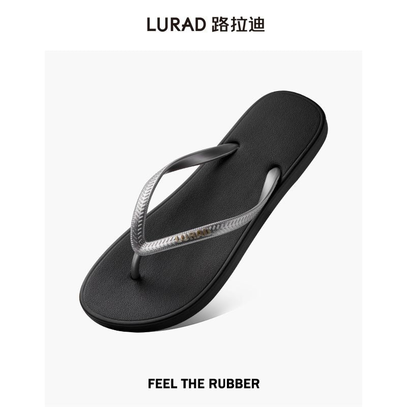 P Luladi Chanclas de verano para mujer, minimalistas, de tacón plano, antideslizantes, con clip, sandalias de playa para usar al aire libre en la playa, zapatillas con clip, versión coreana 