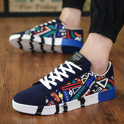 A 2024 Spring New Men's Casual Shoes Trendy Shoes Canvas Shoes Korean Edition Sports Trendy Men's Student Board Shoes 7631