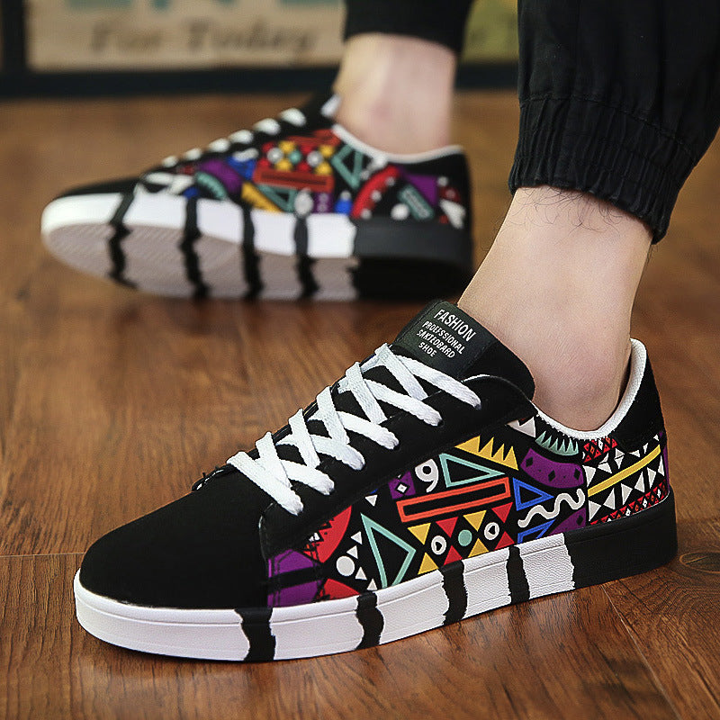 A 2024 Spring New Men's Casual Shoes Trendy Shoes Canvas Shoes Korean Edition Sports Trendy Men's Student Board Shoes 7631