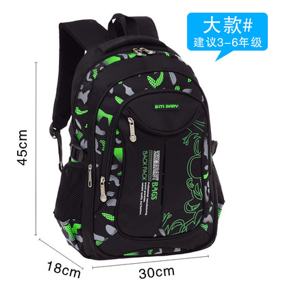 A Manufacturer A wholesales Korean printed backpacks for primary school students aged 1-3 to 6, providing spinal protection and leisure for children aged 6-12