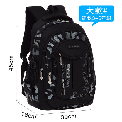 A Manufacturer A wholesales Korean printed backpacks for primary school students aged 1-3 to 6, providing spinal protection and leisure for children aged 6-12