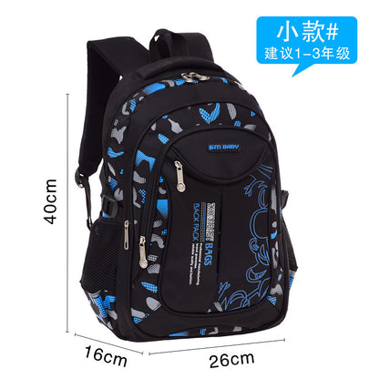 A Manufacturer A wholesales Korean printed backpacks for primary school students aged 1-3 to 6, providing spinal protection and leisure for children aged 6-12