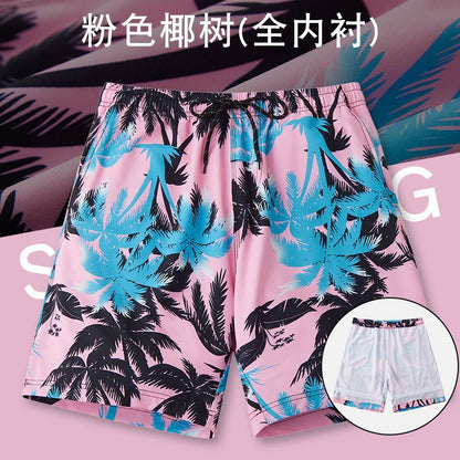 P Beach Pants Men's Swimming Pants Quick drying, can go to the beach for vacation, 5% comfortable and loose fit, large size, 2023 Summer New Edition