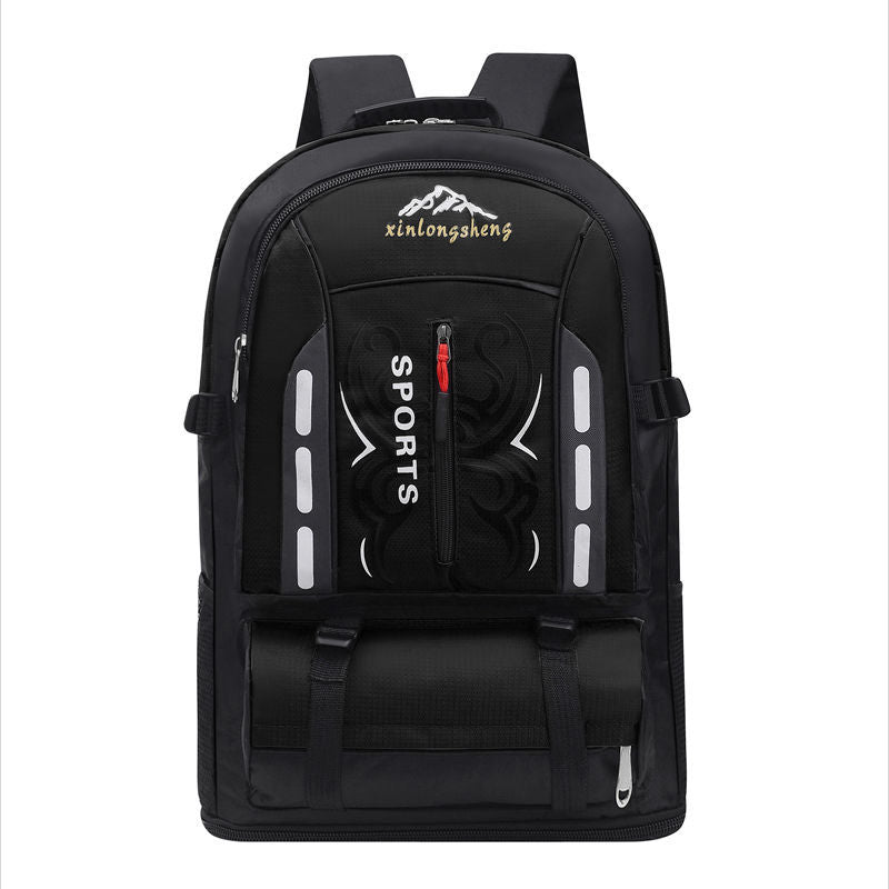 P 65L Extra Large Capacity Backpack Outdoor Travel Backpack Men's and Women's Mountaineering Bag Tourism Luggage Bag