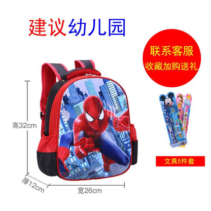 P School bags for male elementary school students, school bags for female Spider Man, grades 1-2-3-4-4-5-6, children's school bags, kindergarten school bags for female students