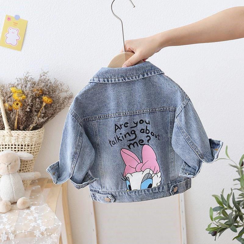 Boy's spring coat, new girl's denim jacket, women's treasure clothes, foreign fashion, spring and autumn clothes, small baby