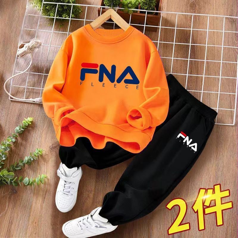 P boys sweater set new spring boys long sleeves trousers student sports children's clothing autumn two-piece set trendy