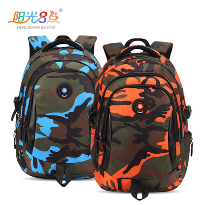 Mochila escolar para estudiantes de primaria, mochilas escolares de camuflaje para niños de 1.º a 5.º grado, mochilas impermeables al por mayor 