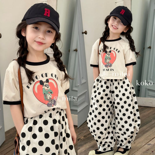 P Girls Summer Set 2024 New Children's Fragmented Flower Network Celebrity Chinese Big Kids Fashion Korean Edition Western Style Trendy Two Piece Set