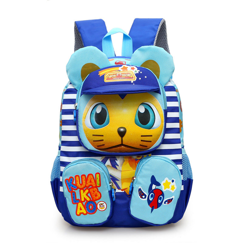 A Kindergarten School Bag Wholesale Children's Cartoon Bags Children's School Bags Reduce Burden and Backbone Protection Shoulder Bags Primary School Student School Bags