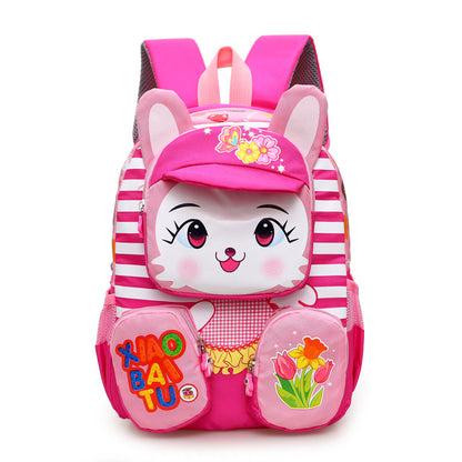 A Kindergarten School Bag Wholesale Children's Cartoon Bags Children's School Bags Reduce Burden and Backbone Protection Shoulder Bags Primary School Student School Bags