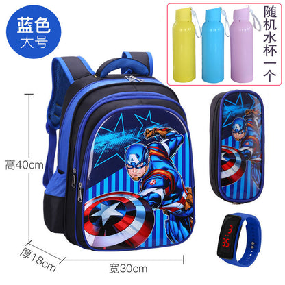 P School bags for male elementary school students, school bags for female Spider Man, grades 1-2-3-4-4-5-6, children's school bags, kindergarten school bags for female students