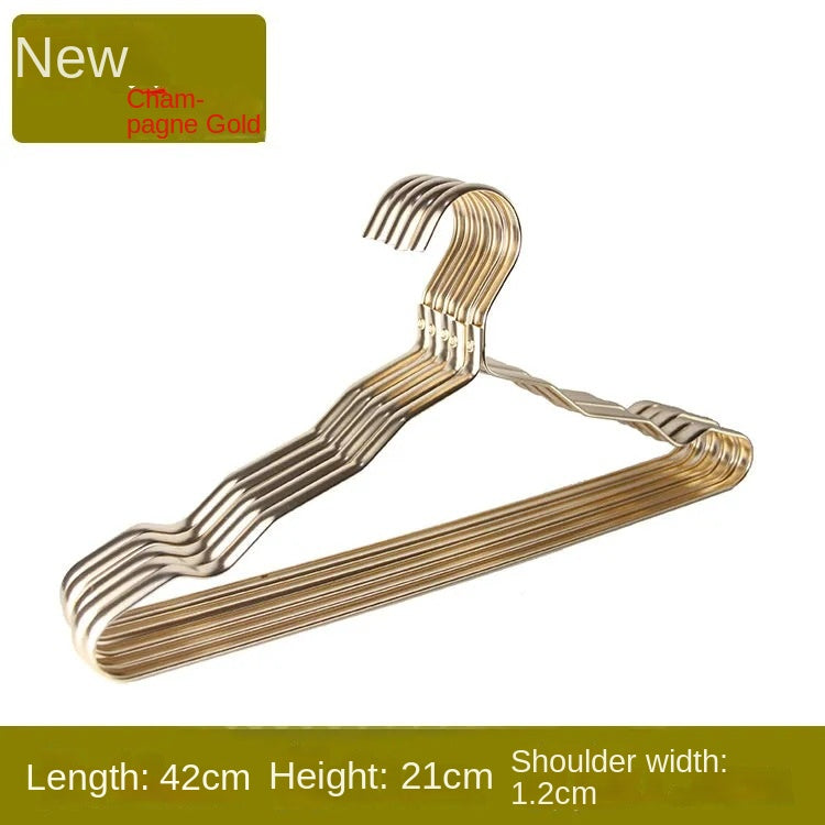 A Aluminum alloy adult household hanger clothes hanging clothes support Space aluminum drying rack Anti-rust balcony drying rack