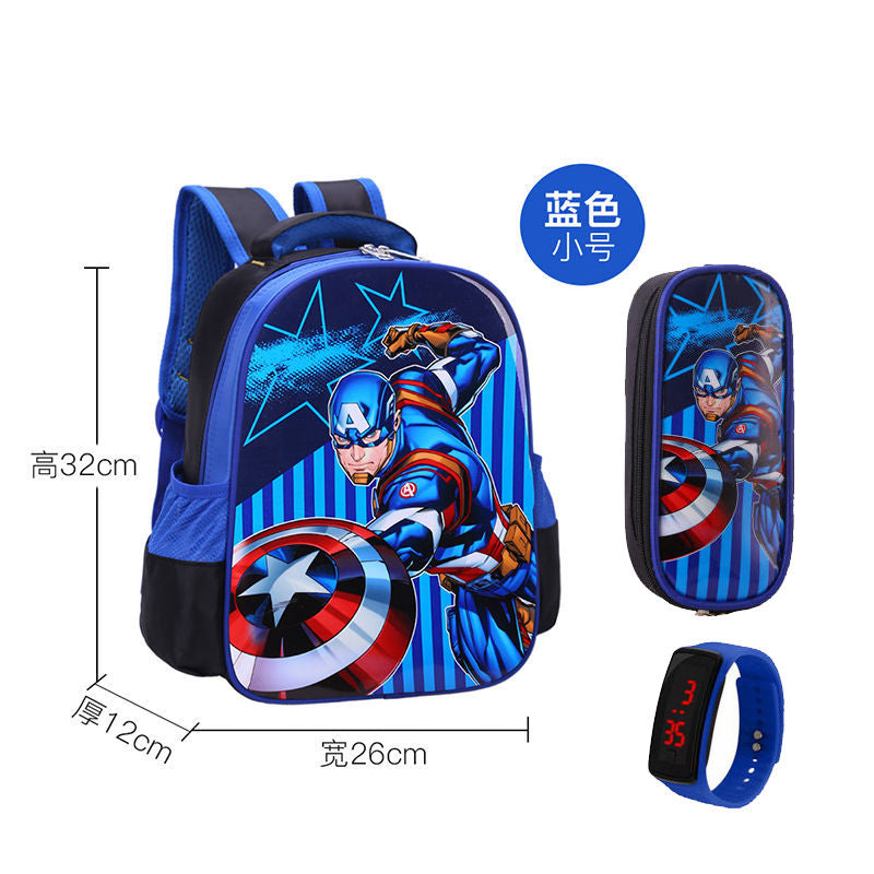 P School bags for male elementary school students, school bags for female Spider Man, grades 1-2-3-4-4-5-6, children's school bags, kindergarten school bags for female students