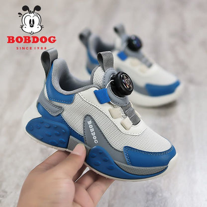 P Babu Bean Boys Shoes Spring and Autumn New Mid-sized and Older Children's Tide Mesh Breathable Casual Soft Sole Children's Sneakers