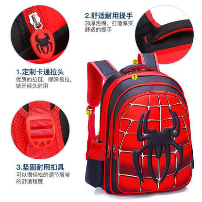 P Mochila escolar de gran capacidad del Capitán América para niños de primaria de guardería Spider-Man 