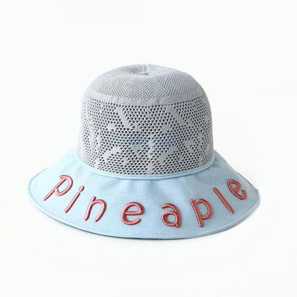 P children&#039;s summer sun hat boy net fisherman&#039;s hat Korean version of ins girl personality Joker basin hat sun hat tide.