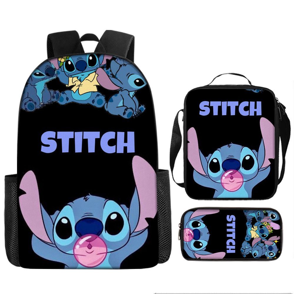 P nueva mochila secundaria de dibujos animados Shi Dizai alrededor de la mochila de moda para hombres y mujeres, bolso de gran capacidad para estudiantes. 