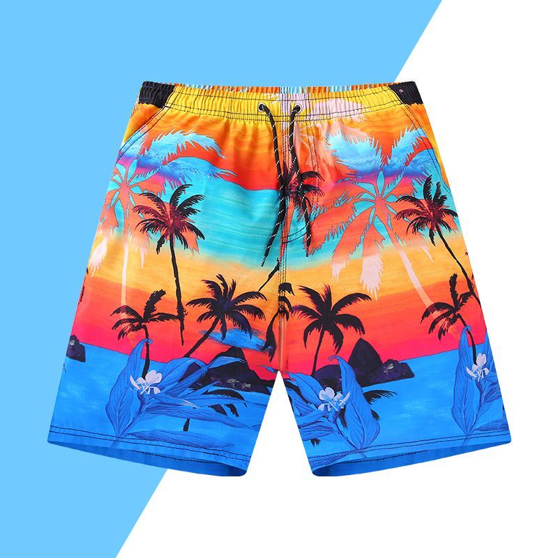 P Beach Pants Men's Swimming Pants Quick drying, can go to the beach for vacation, 5% comfortable and loose fit, large size, 2023 Summer New Edition