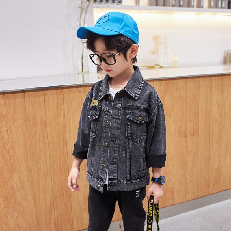 A children's clothing boys denim jacket boys jacket 2023 new boys jacket spring and autumn children's Korean jacket