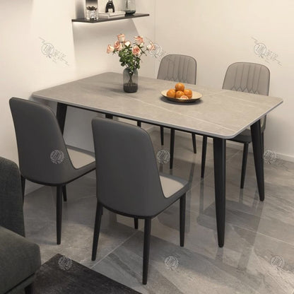 Slate dining table modern minimalist combination