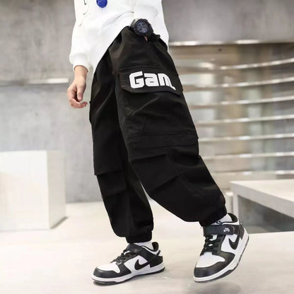 P children's clothing boys overalls boys children's casual leggings trendy and loose