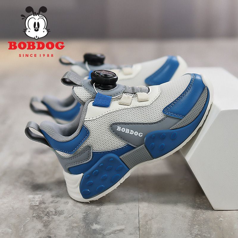 P Babu Bean Boys Shoes Spring and Autumn New Mid-sized and Older Children's Tide Mesh Breathable Casual Soft Sole Children's Sneakers