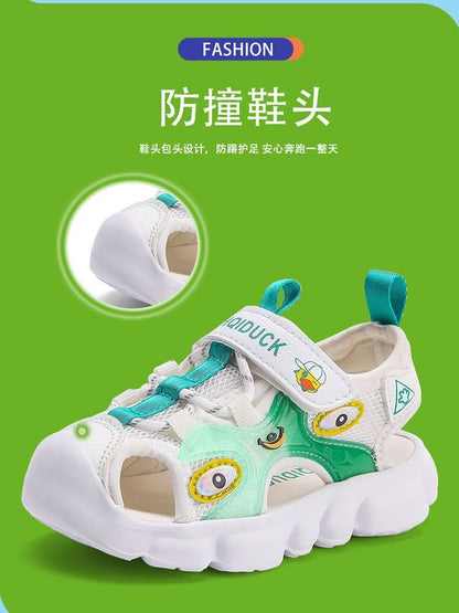 P Little Yellow Duck girl sandals baby children&#039;s sandals 2024 summer new children&#039;s sandals breathable wear-resistant shoes.