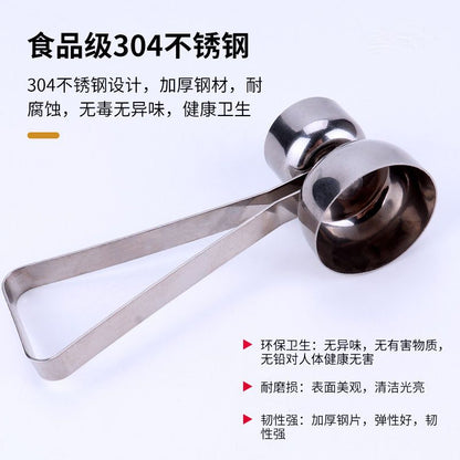 (VIDEO) 304 stainless steel egg opener, egg slicer, double headed sticky rice egg opener, single beater, broken eggshell steamer