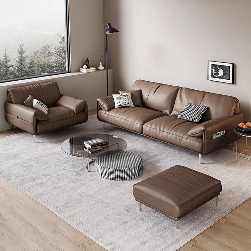 Simple modern light luxury living room coffee table combination set