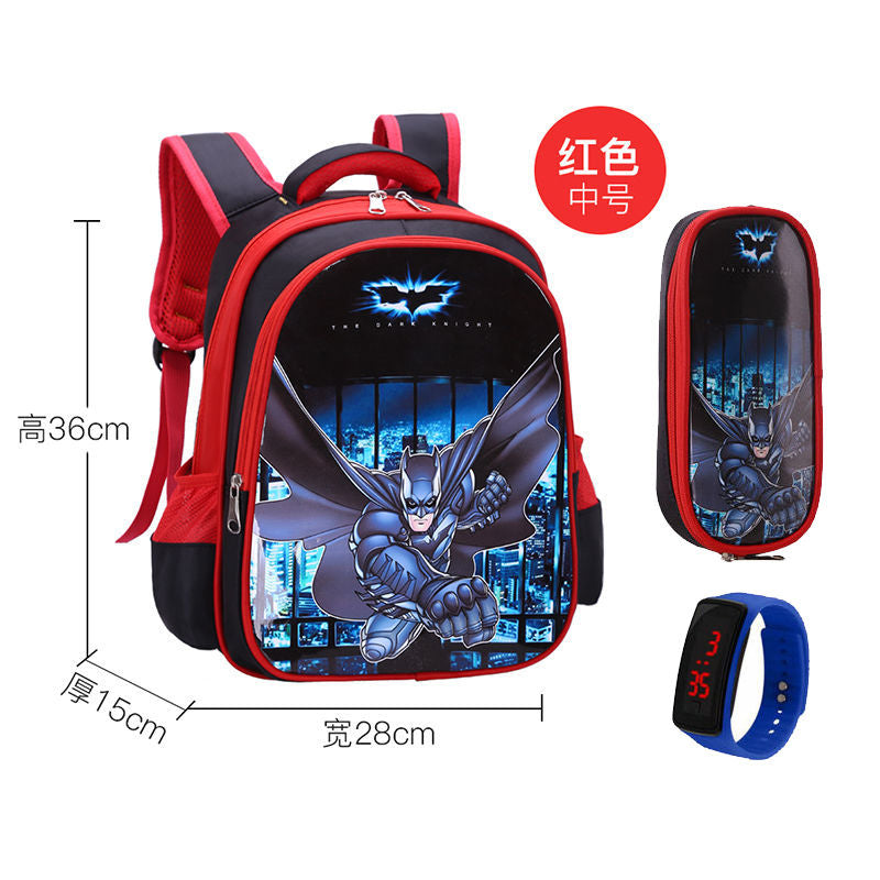 P School bags for male elementary school students, school bags for female Spider Man, grades 1-2-3-4-4-5-6, children's school bags, kindergarten school bags for female students