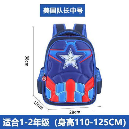 P Mochila escolar de gran capacidad del Capitán América para niños de primaria de guardería Spider-Man 