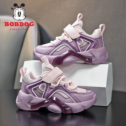 P Babu bean boys' shoes spring and autumn new mesh breathable soft sole wear-resistant and non-slip casual children's sports shoes