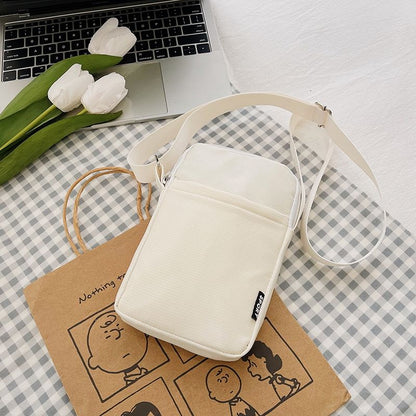 2024 Summer New Small Fresh Phone Bag Solid Color Women's Bag Fashionable Zero Wallet Simple Small Bag Mini Backpack