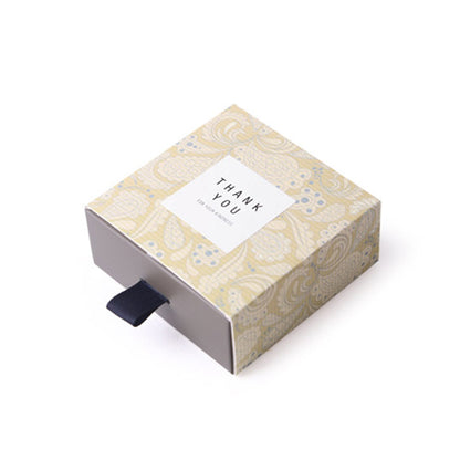 A square creative classical tea drawer packaging gift box spot Korean version small gift handmade soap pulling paper box MOQ: 100PIECE