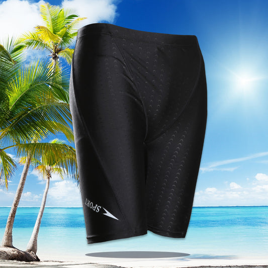 A Men's Swimming Pants European and American Sports Quick Drying Professional Plus Size Adult Men's Beach Split Swimming Pants One Piece for Shipping 0.18KG