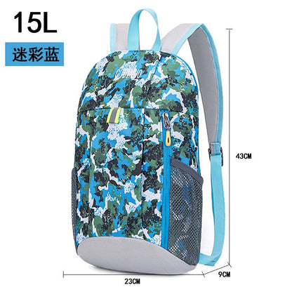 P children&#039;s outdoor spring outing backpack schoolbag men and women go out to travel leisure light primary school students make up a missed lesson backpack 215G