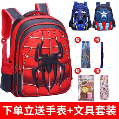 P Mochila escolar de gran capacidad del Capitán América para niños de primaria de guardería Spider-Man 