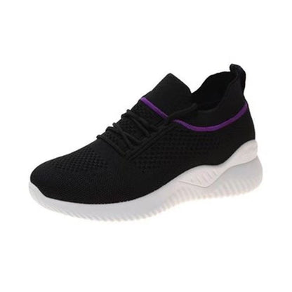 P One Step Flying Weaving Shake Shoes New Single Cloth Shoes Mesh Air Cushion Walking Shoes Women's Thick Sole Elevated Sports and Casual Shoes