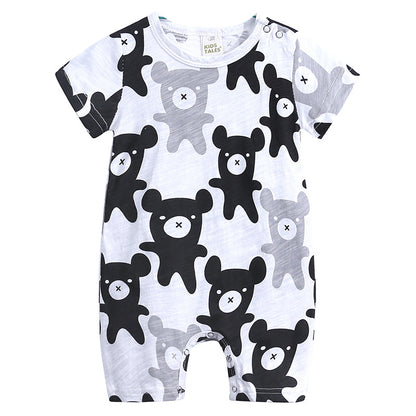 A Baby clothing summer new baby clothes baby one-piece short sleeve clothes newborn crawling clothes wholesale