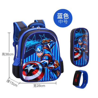 P School bags for male elementary school students, school bags for female Spider Man, grades 1-2-3-4-4-5-6, children's school bags, kindergarten school bags for female students