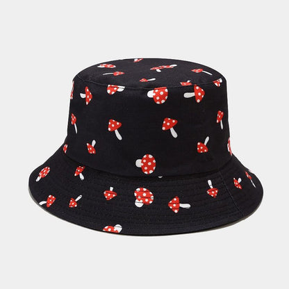 P 2022 Nuevo sombrero de pescador con estampado de vegetales creativo para mujer, sombrero para el sol de verano para exteriores, sombrero versátil para olla 