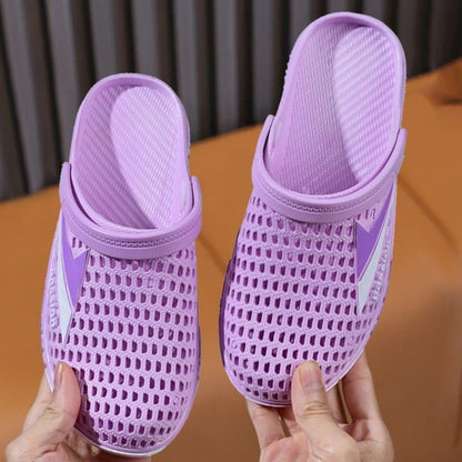 P Dongdong Zapatos de playa para mujer, transpirables y antideslizantes, suela suave de verano y diadema, sandalias de pareja de doble propósito, nuevas sandalias de mujer para uso externo 